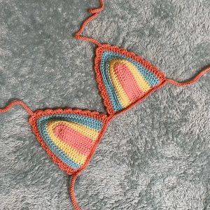Crochet bikini top
